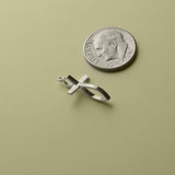 Bronze Antiqued Fish Cross Charm
