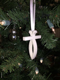 Fish Cross Christmas Ornament